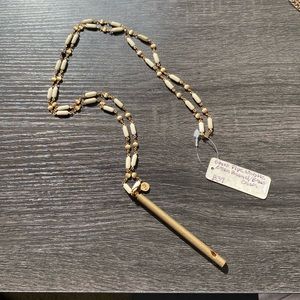 Women’s brass pipe whistle necklace